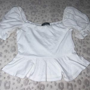 White babydoll top
